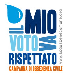 Sabato a Roma "obbedienza civile" contro la privatizzazione dell'acqua